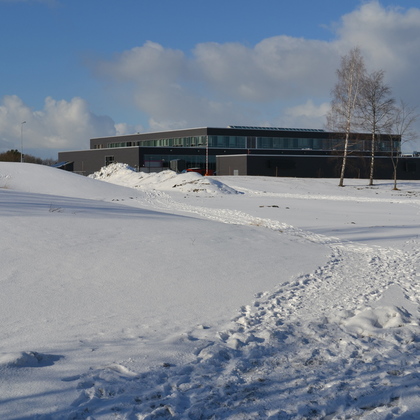 Meine norwegische Schule im Winter.