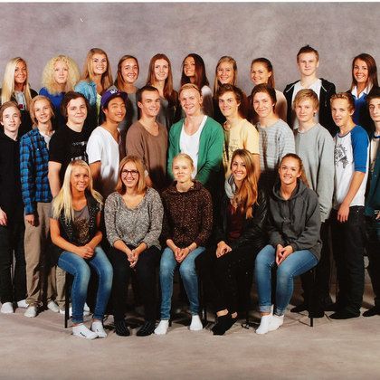 Klassenfoto aus meinem Schuljahr in Norwegen.